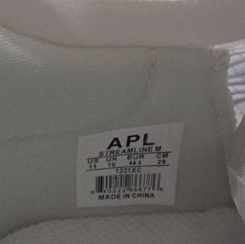 APL Mens Streamline White Sneakers.Mens Size 11. Womens 12.5 - Picture 5 of 9